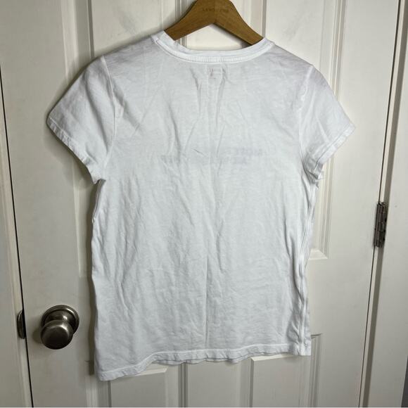 Athleta Move Forward Move Together White Daily Crewneck T-shirt Size Medium - Picture 5 of 6